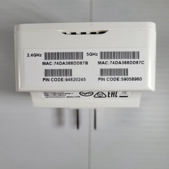 Edimax Smart AC750 Dual-Band‎ Wi-Fi Extender EW-7438AC - Picture 13 of 13